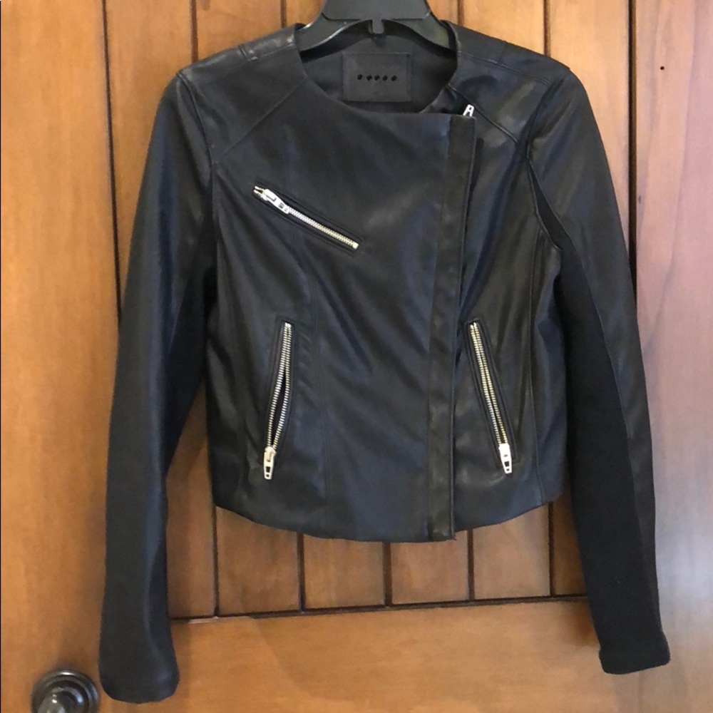 Faux leather jacket